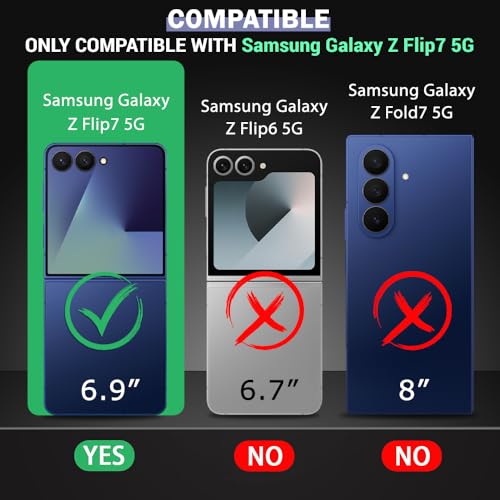 Image of TheGiftKart Crystal Clear Back Cover Case for Samsung Galaxy Z Flip 7 5G | Shock Proof 360 Protection | Hard Clear Back Cover Case for Samsung Galaxy Z Flip 7 5G (PC & TPU, Transparent Bumper)