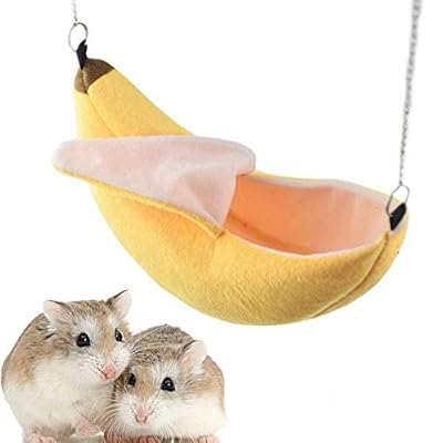 Banana Hamster Bed House Hammock Small Animal Warm Bed House Cage Nest Hamster Accessories for Sugar Glider Hamster Small Bird Pet
