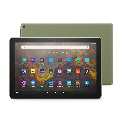 All-new Fire HD 10 tablet | 10.1", 1080p Full HD, 32 GB, Olive - with Ads