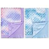 BEILIMU 2 Pack Silky Satin Baby Blanket for Boys with Unique Tie Dye Design Decor Home Bed Blanket f