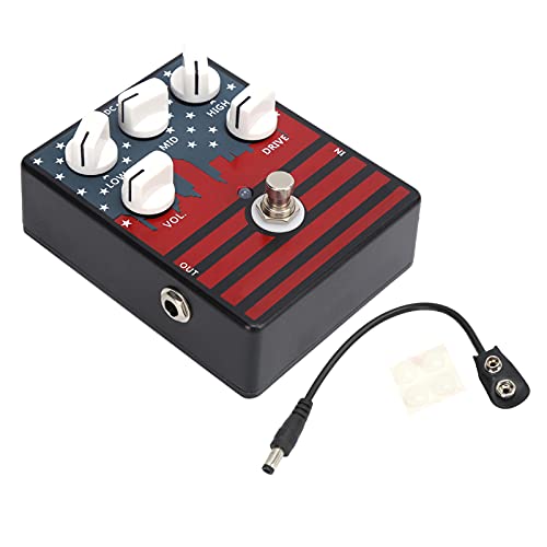Pédales de guitare, mini-effets réglables multi-effets pédale de guitare à distorsion portable pour guitare et basse Cover