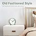 Analog Alarm Clock, 4 inch Super Silent Non Ticking Small Clock with Night Light, Battery Operated, Simple Design, Old Fashioned Style Ideal Decor, for Bedroom, Bedside, Desk, Adult, Kid, Gift, Green