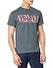 FEA Merchandising Men's Nirvana Floral Logo T-Shirt, Dark Heather, Medium