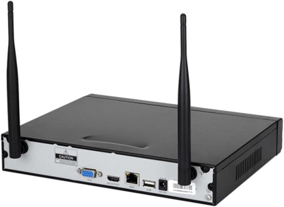 Rear view of Jortan NVR with ports labeled