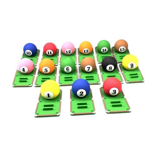 QSTDGVPW 15 Pieces Billiard Stroke Trainer, Pool Cue Stroke Trainer, Billiards Training Accessories, Billiard Exerciser