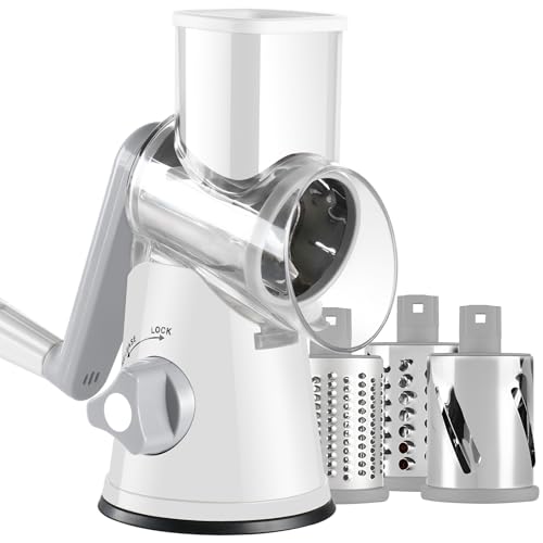 Ancevsk Rotary Cheese Grater, Manual Round...