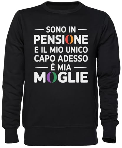 Sweat-shirt noir original en jersey à offrir pour un départ à la retraite