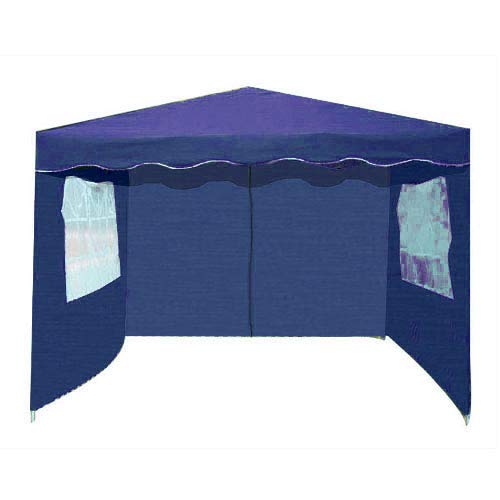 Voche® Pack of 3 Premium Side Panels for 3m x 3m Garden Gazebo - Blue with Zip & Windows