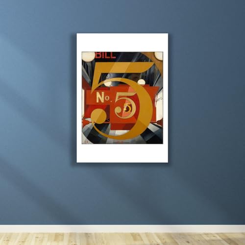 Figure Five en or Charles Demuth Impression Premium Satinée Spiffing Prints - 5