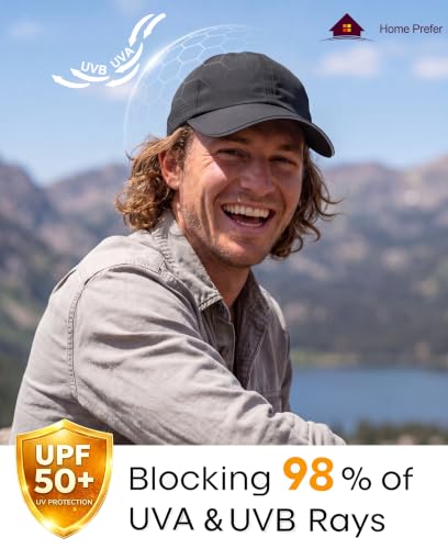 Image of Home Prefer Reflective Water Repellent Quick Dry Airy UPF50+ Sun Hat for Men Women Outdoor Sports Baseball Caps Unisex