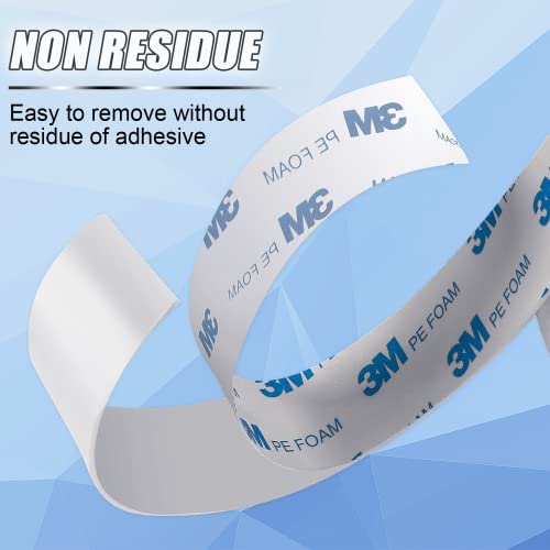 Upins Double Sided Foam Tape, 2 Rolls Double Sided Tape Heavy Duty For Walls 1In X 16.5Ft Strong Adhesive Mounting Foam Tape Strips For Picture Poster Hanging #TOP6