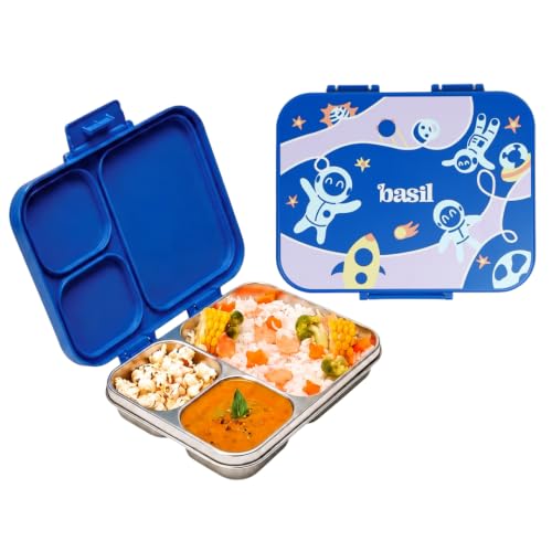 Image of Basil Bento Ace 3C Steel Lunch Box - Super Swoosh