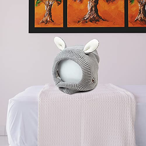 Image of Quiet Ears for Dogs Anxiety Barking Dog Ear Covers Muffs Snood for Noise | 2PCS Ear Hearing Earmuffs Fireworks Protection Anti Anxiety Dog Hat Large Dog (Purple & Grey)
