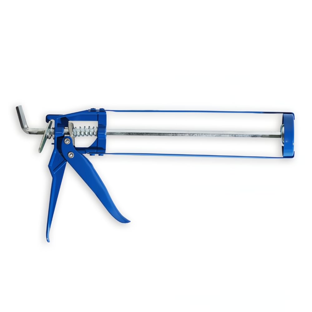 JD Brands Extra Strong Caulking Gun, Heavy Duty Skeleton Applicator for Sealants Adhesives, Silicones