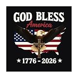 Film autocollant pour voiture - Motif commémoratif - Film pour fenêtre - Motif américain 250e anniversaire - Pour berline SUV capot isotherme casque d'ordinateur portable