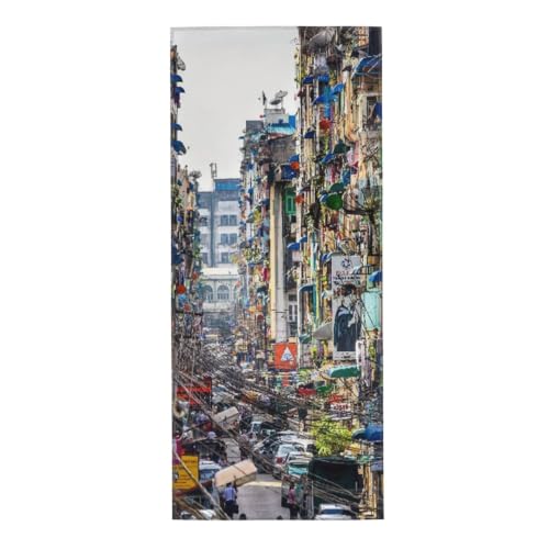 Asowipry Yangon Alleyway Microfiber Sports Towel