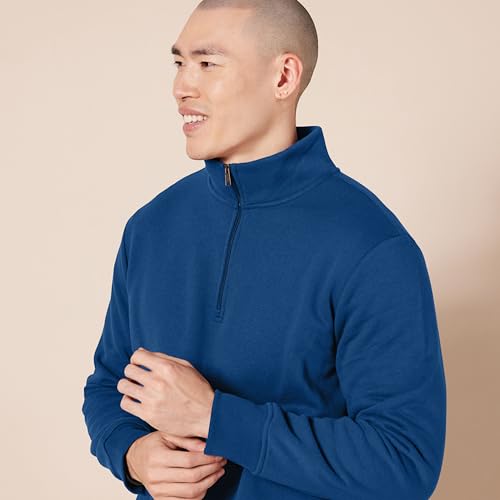 Image of Amazon Essentials Men's Long-Sleeve Quarter-Zip Pullover Fleece Sweatshirt