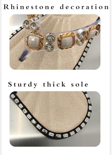 Dressy Flip Flops for Women Rhinestone Soft Platform Sandals House Shoes Summers Dress Beach Thong Slippers3