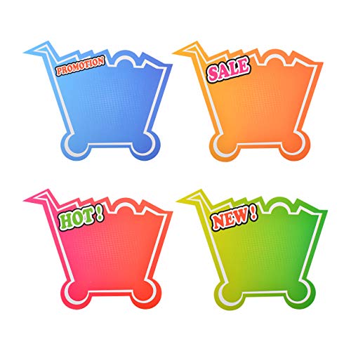 Bluecell Retail Sale Signs, 80pcs Promotion Retail Price Signs Paper Lables 4 Assorted Gradient Color Display Tags to Boost Sales, 5 x 4\"
