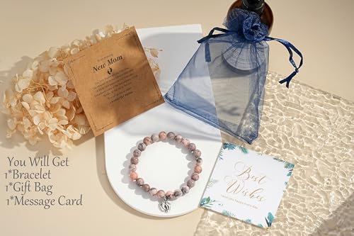 morniface Inspirational Gifts for Women，Natural Stone Bracelet for Mom Daughter Friends Sister Wife Grandma Aunt3