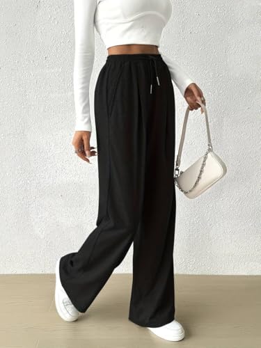 Image of dockstreet Women's /Unisex ONESOPEN Bottom Drawstring Pure Cotton Stretchable Baggy Jogger Pants || for Similar Baggy Look Order a Size or Two Large Than Your Usual Size