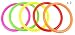 Fushing 15Pcs Multicolor Plastic Toss Rings for Kids Ring Toss Game, Speed And Agility Training Games,Carnival Garden Backyard Outdoor Games,Bridal Shower Game,Game Booth