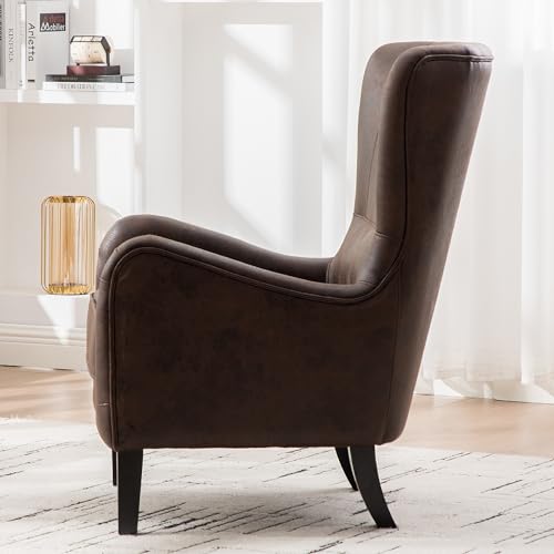 Sillón Plegable Cuero Marrón miniatura 5