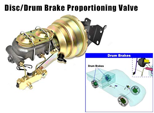 Fexon KZ-BLF-0001 Combination-Proportioning Valve, Pv2 172-1353 Pv71 Disc/Drum Brakes, Front Drum Rear Brake Brass, Replacement thumb #5
