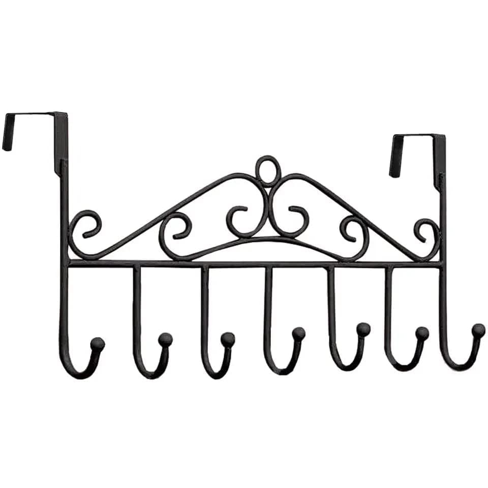 AG E-Com Over The Door Hook Hangers with 7 Sturdy Hooks, Durable Metal Hanging Rack. (B0CR1TPZ3H) Amazon Price History, Amazon Price Tracker