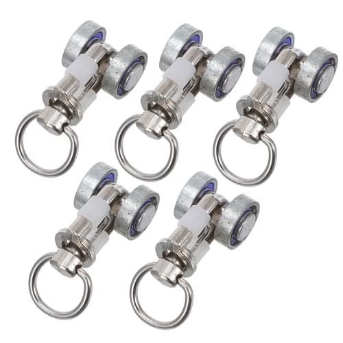 FIXOSHEE Rueda Corrediza Para Cortina Metálica 5 Piezas Poleas Robustas Para Riel De Cortina En Accesorios Hogar