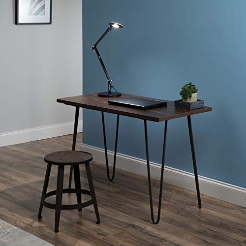 Ofm Ess Collection Home Retro, Writing Desk With Hairpin Legs, 44", Wenge #TOP4