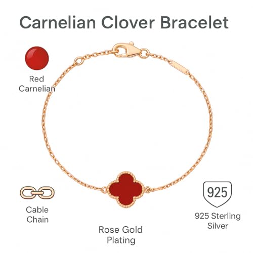 Image of Lucky Charm Clover Bracelet for Women | 925 Sterling Silver with 18K Gold Plating | Adjustable & Anti-Tarnish | Stylish Designer-Inspired Jewelry