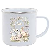 Ostergeschenk, Tasse Ostern, Cute Ostertasse, Easter Keramikbecher, Kaninchen Kaffee Tee Milch Tasse für Ostern und Geburtstagsgeschenke (B)