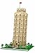 GUANTIAN Home Decompressione Model Building Blocks Mini Building Blocks in miniatura Set di puzzle 3D(Torre pendente di Pisa)