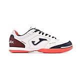  Joma Top Flex, Zapatilla de fútbol Sala, White-Navy, Talla 9.5 US (43 EU)
