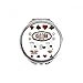 Gambling Utensils Pattern Playing Cards Hand Compact Mirror Round Portable Pocket Glass