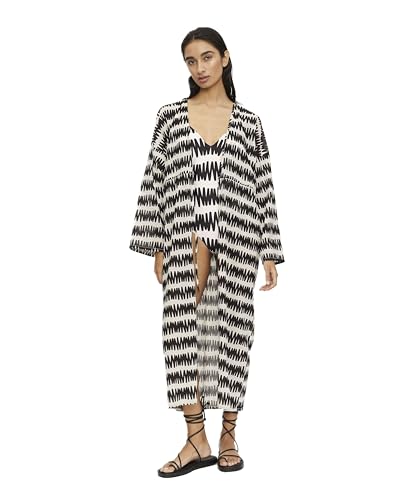 Kimono de plage Compania Fantastica noir/blanc veste d'été légère