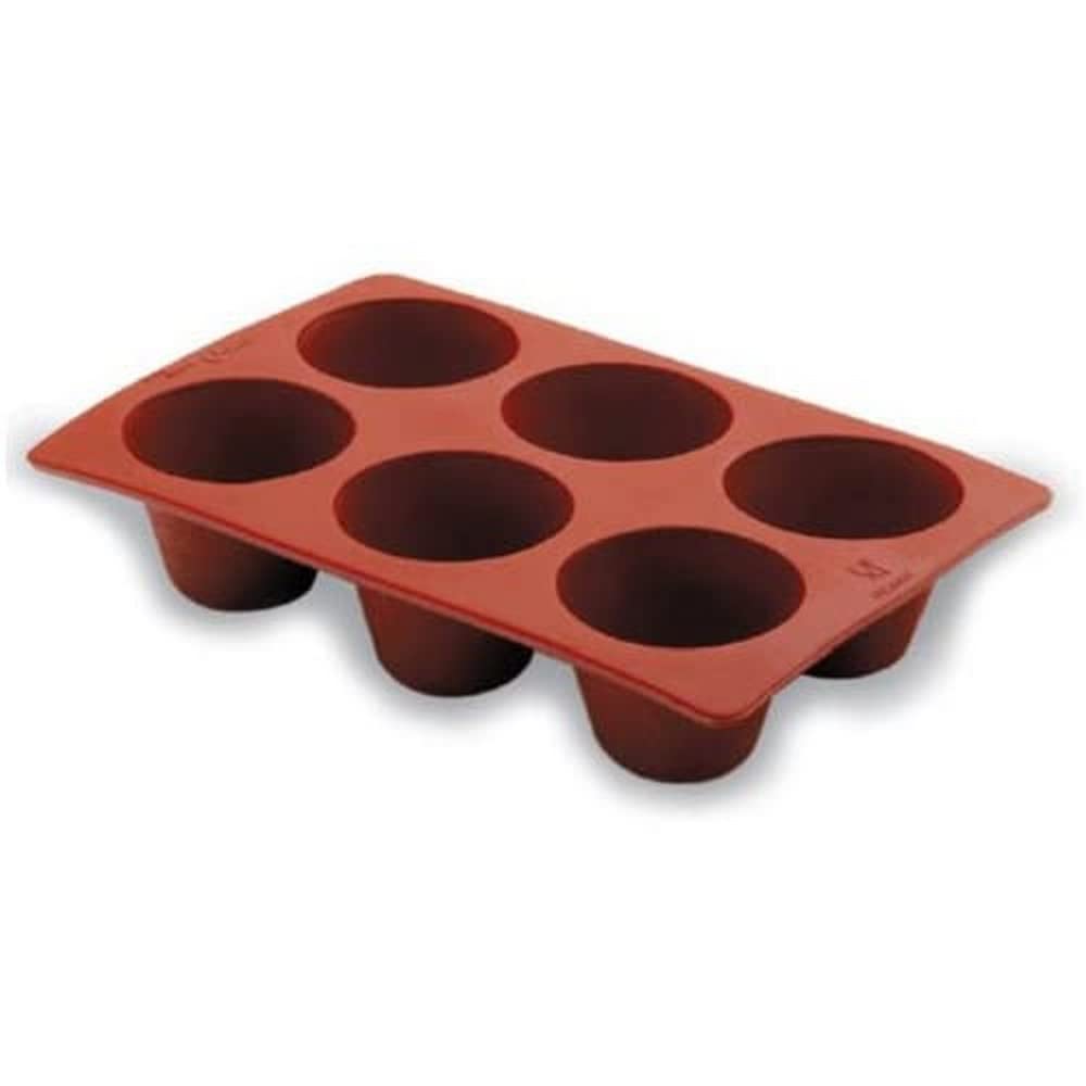 Lacor Brown -66736-Silicone Mould Creme Caramel 6 Mould D.7