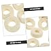 SHINEOFI 100pcs Industrial High-Density Felt Washers for Mechanical Seals Oil Absorption and Leak Prevention Replacement Cushions for Equipment