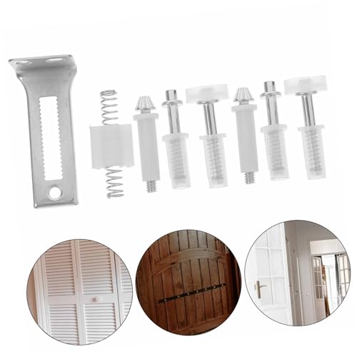 Zerodeko 1 set Kit de herrajes para puerta bifold con pivotes superiores para reemplazo de puerta de clóset miniatura 6