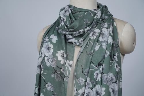 Image of VIC Cotton Modal Digital Print Scarf for Women | Digital Print Designer Stole | Soft Lightweight Luxury Wrap | Premium Cotton Modal Blend | 55 x 170 cm | VIC-SM-DP5517