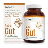 Nutravit Nutra Gut 30 Capsule - Integratore per la Funzionalità Digestiva - Senza Glutine e Lattosio