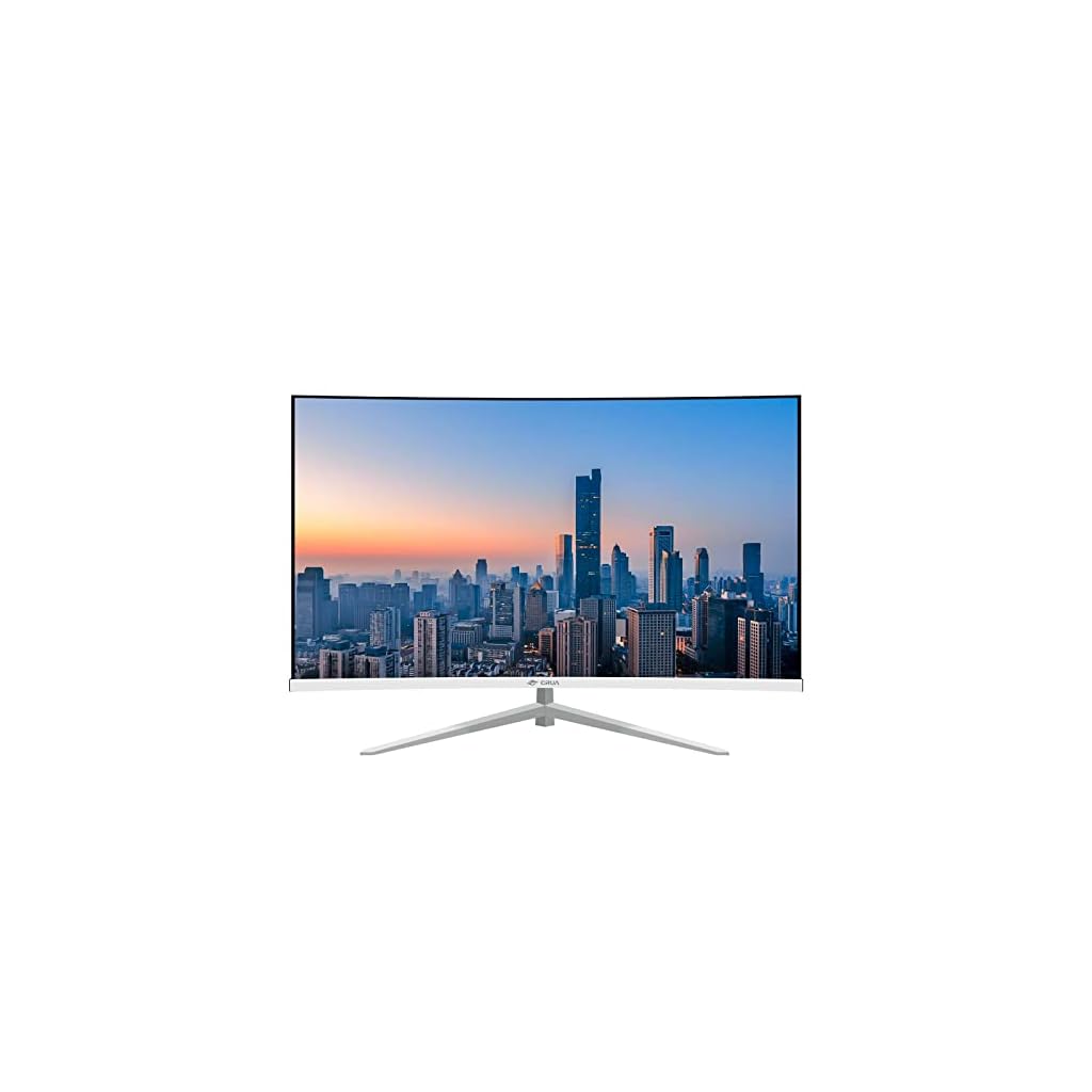 CRUA-32-Inch-Monitor-FHD1920x1080P-75Hz-BusinessComputer-Monitors-99-sRGB-Curved-Monitor-with-40001-Contrast-Ratio-167-Million-Colors-Low-Blue-Light-Mode-HDMI-Port-WhiteSupport-VESA