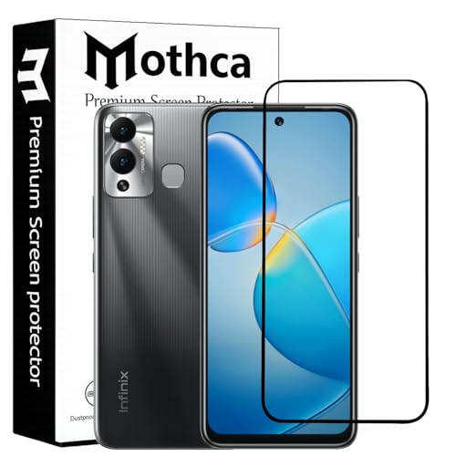 Image of Mothca Military-Grade Tempered Glass Screen Protector Compatible for Infinix Hot 12 / Hot 12 Play with Edge to Edge Coverage - Case Friendly, Anti-Scratch & Bubble-Free Installation Kit