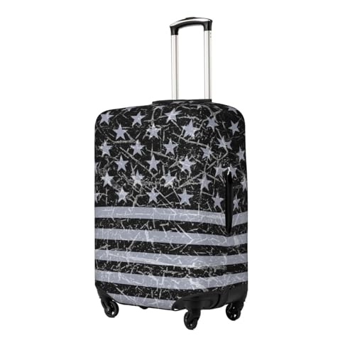 Vintage Usa Flag Retro American Flag Art Luggage Cover, Protective Washable Suitcase Cover - Travel High Elastic Fibers Suitcase Protector Fits Large2