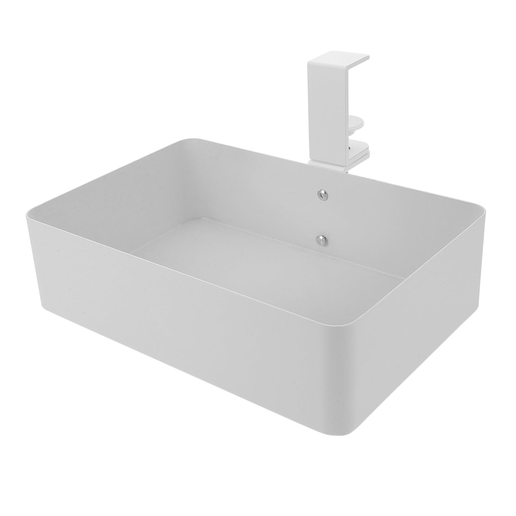 Operitacx Cestino Portaoggetti in Metallo da Appendere Sott Scrivania Mensola Contenitore per Piccoli Spazi in Cucina e Bagno Organizer Multifunzione