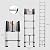 DOVOV Telescoping Ladder 12.5 FT, Aluminium Extension Ladder with Anti-Pinch Device, Lightweight Multi-Purpose Retraction Ladder with 330 LBS Load Capacity for Home, RVs and Outdoor Work