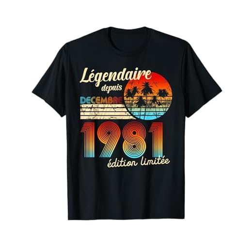 Cumpleaños Nacidos En Legendario Desde Regalo Diciembre 1981 Camiseta