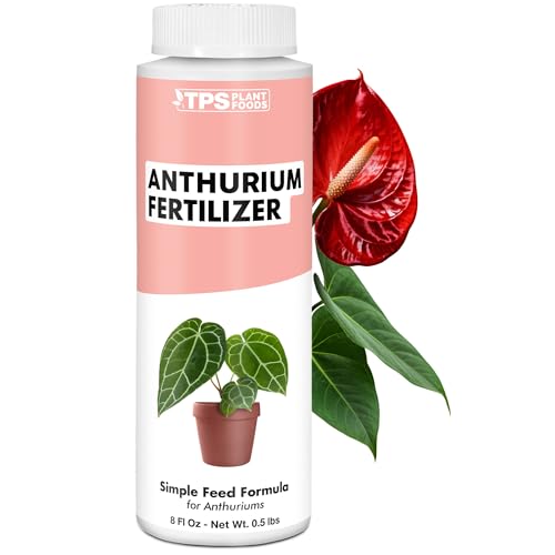Anthurium Fertilizer – Liquid Plant Food for More Blooms, Glossy Leaves & Stronger Root Development, 8 oz