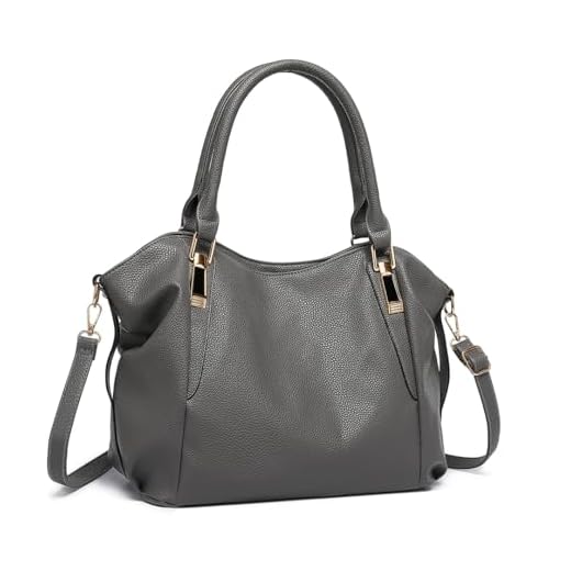 Miss Lulu - Grand Sac à Main femme avec bandoulière réglable, sac fourre-tout imperméable en cuir PU,sac cabas femme pour usage quotidien et voyage